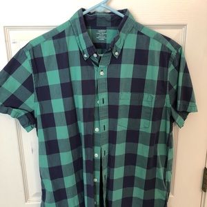 J. Crew Lightweight Short Sleeve Shirt Large